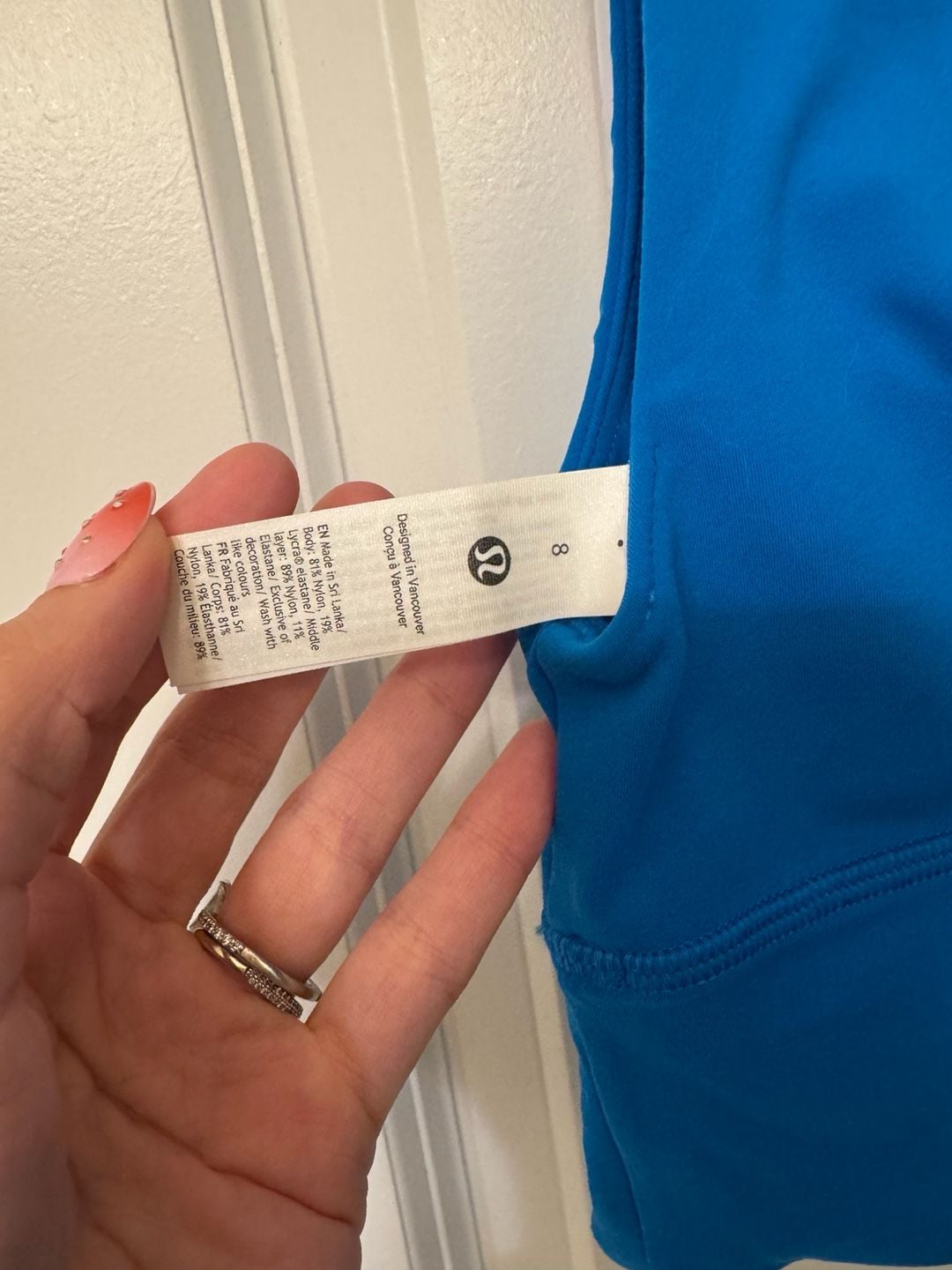 NWT Lululemon Align Asymmetrical Bra Size 8 Pride 6