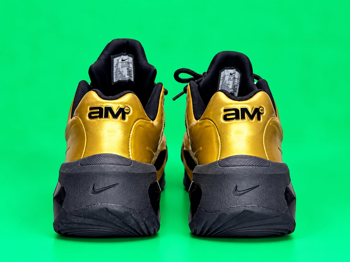 Nike Air Max Muse Metallic Gold Black Sneakers 4