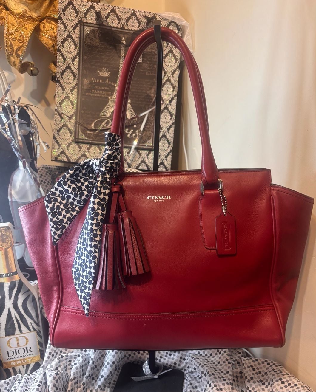 Coach Legacy Medium 19890 Dark Red 2