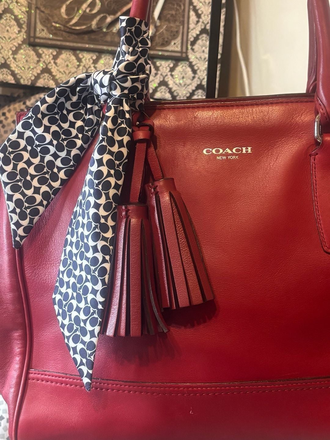 Coach Legacy Medium 19890 Dark Red 3