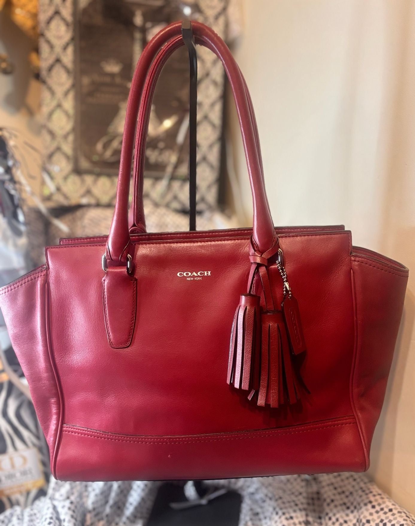 Coach Legacy Medium 19890 Dark Red 5
