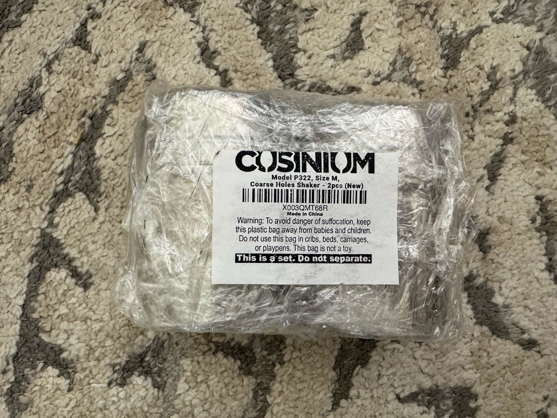 Cosinium P322 Coarse Holes Shaker Size M 2Pcs Stainless Steel 3