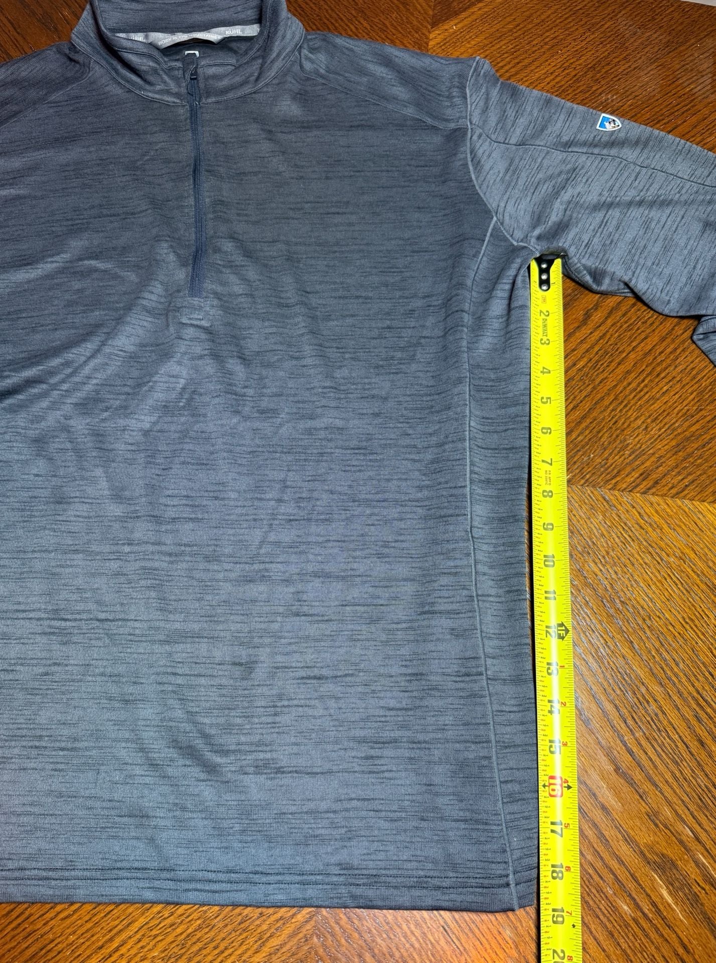 Kuhl 1/4 Zip Pullover Shirt Size XXL Gray Heather Long Sleeve 5