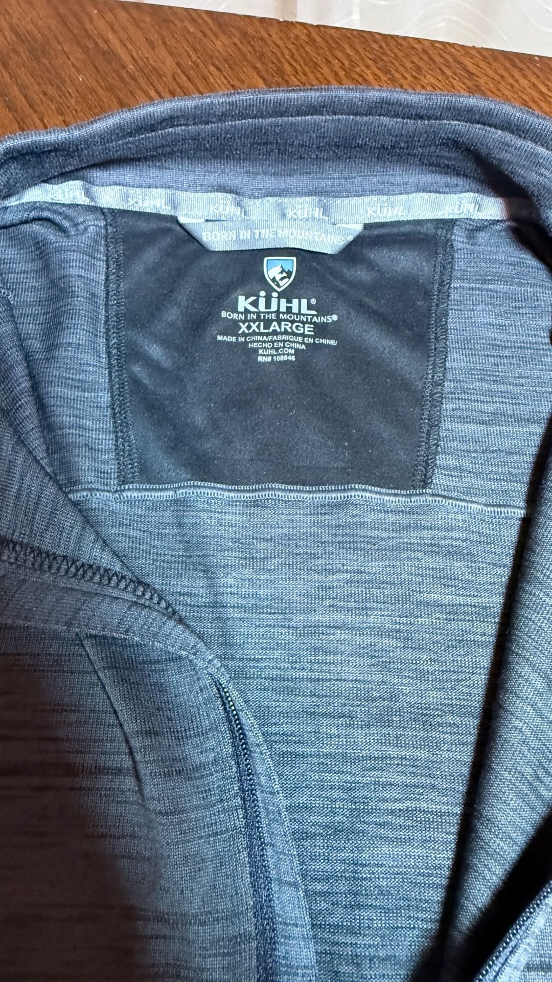 Kuhl 1/4 Zip Pullover Shirt Size XXL Gray Heather Long Sleeve 7