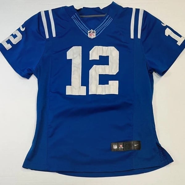Nike Indianapolis Colts Andrew Luck 12 Jersey Blue Stitched NFL Football Youth medium