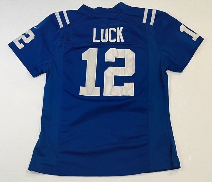 Nike Indianapolis Colts Andrew Luck 12 Jersey Blue Stitched NFL Football Youth medium 3
