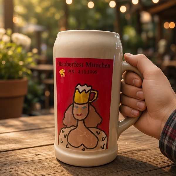 Rastal Oktoberfest München 1998 Beer Stein 1 Liter Stoneware