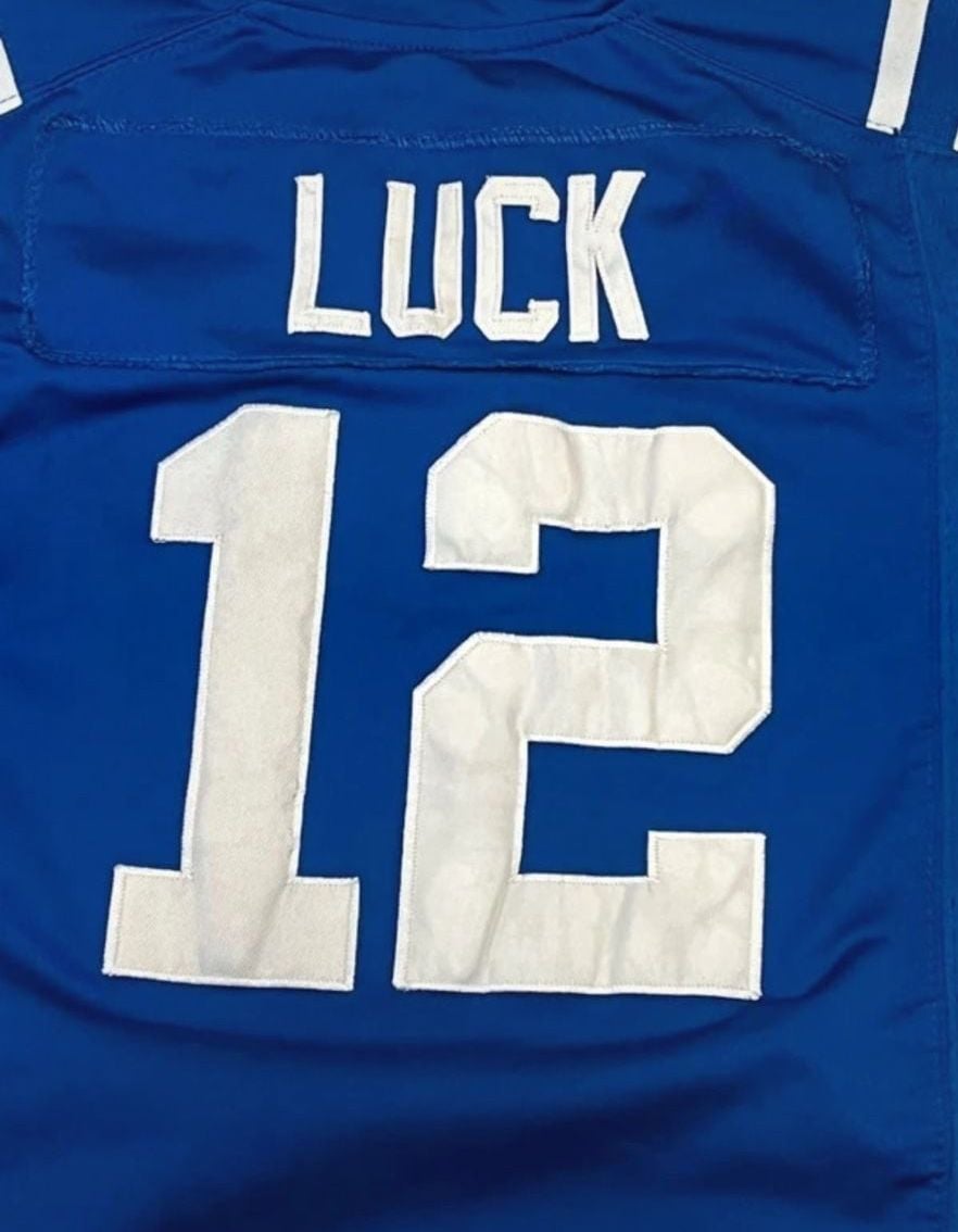 Nike Indianapolis Colts Andrew Luck 12 Jersey Blue Stitched NFL Football Youth medium 4
