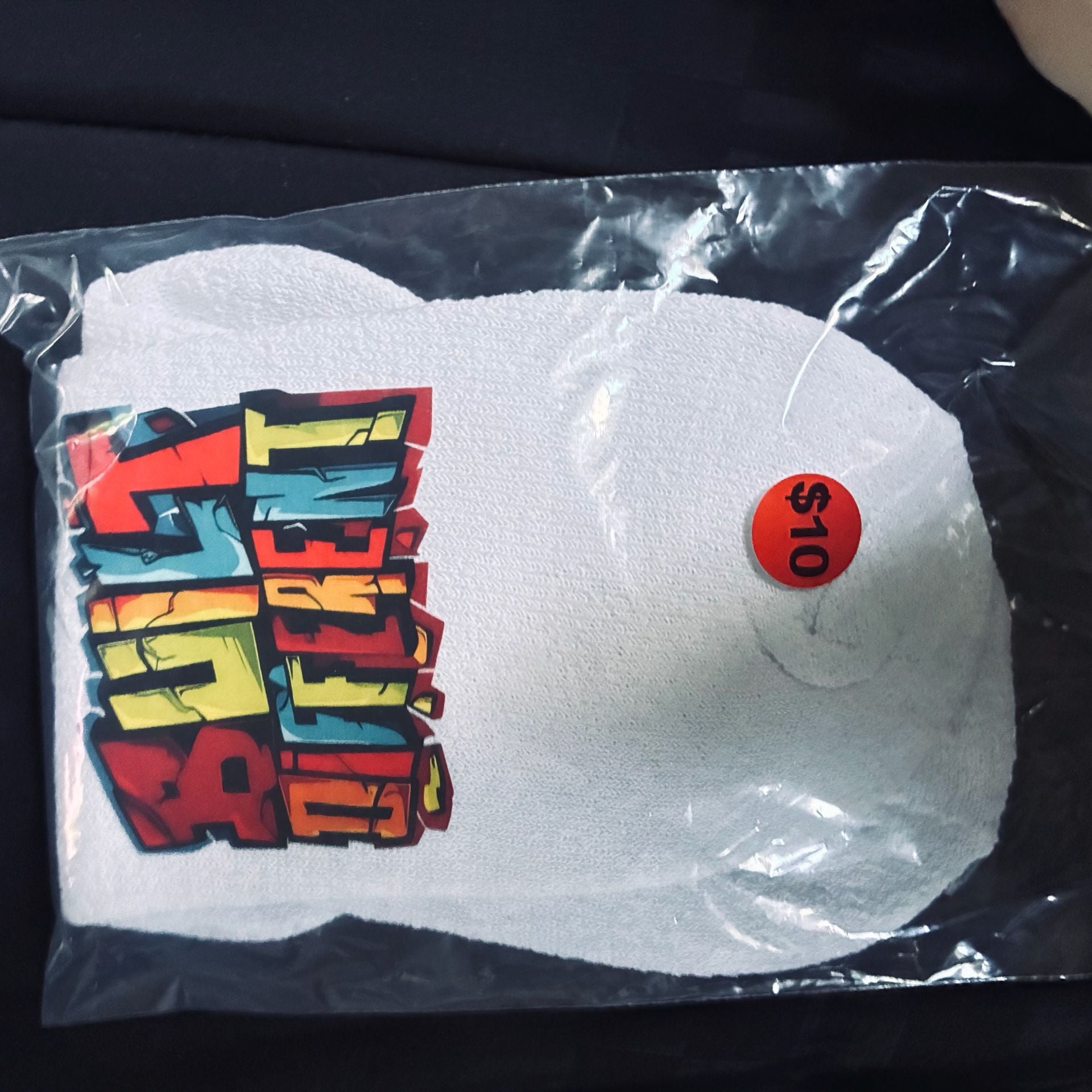 Built Different Socks White Graphic Print 2