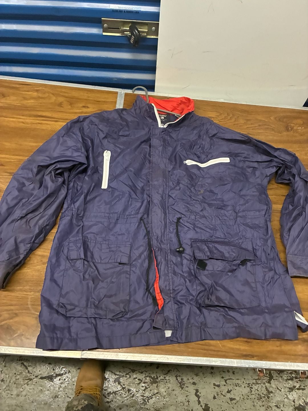 FUBU Jacket Size XL Vintage Navy Blue Windbreaker 2