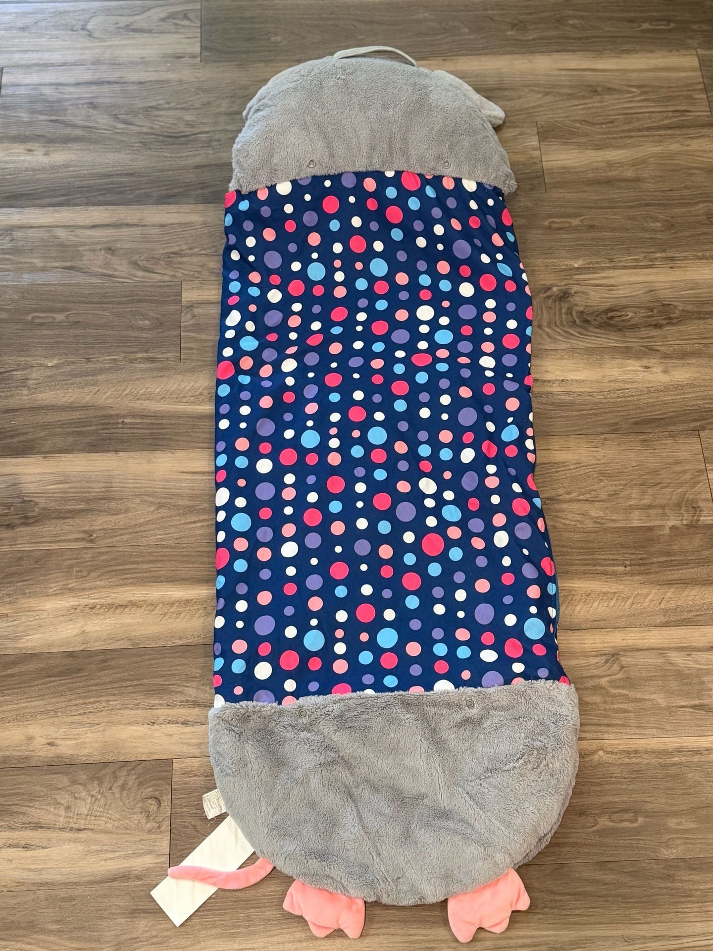 Retired Happy Nappers Gray Mouse Polka Dot 2 in 1 Pillow and Sleeping Bag 6