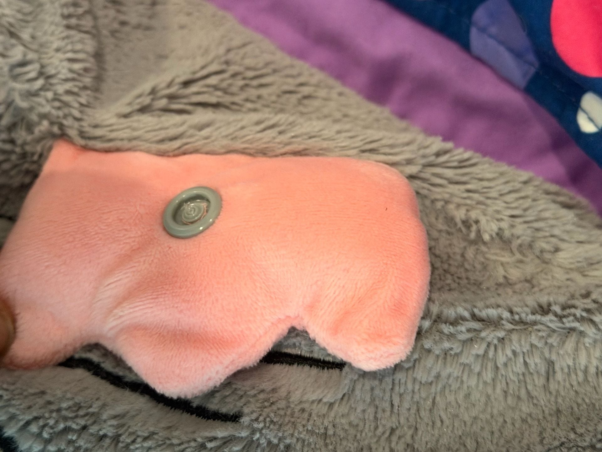 Retired Happy Nappers Gray Mouse Polka Dot 2 in 1 Pillow and Sleeping Bag 7