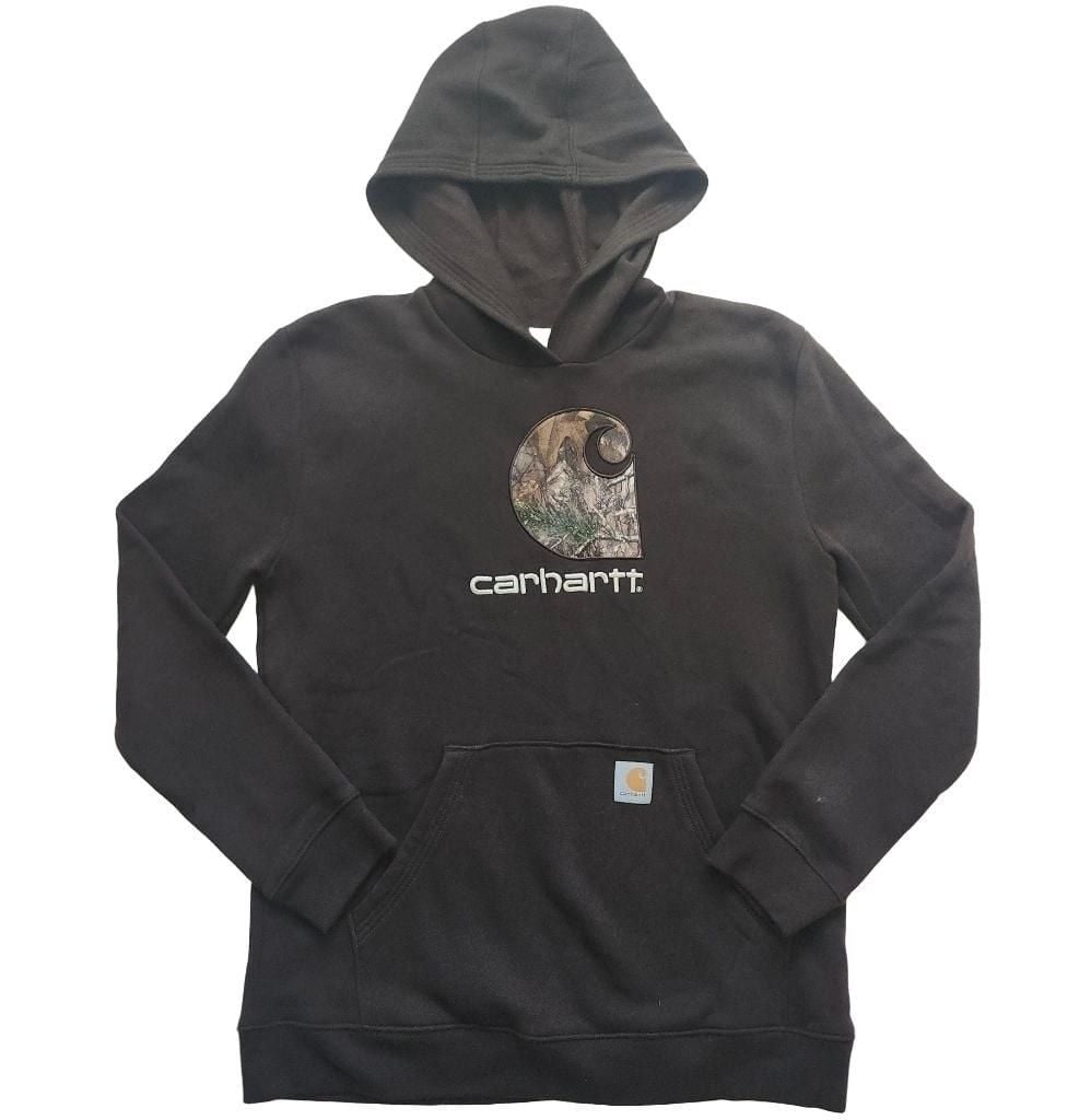 Carhartt Camo Logo Hoodie Brown 2