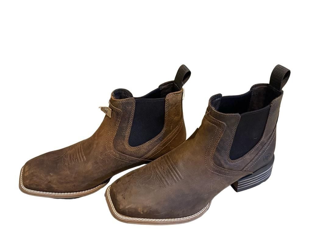 Ariat Hybrid Low Boy Chelsea Boot Size 10.5EE Brown Leather 2