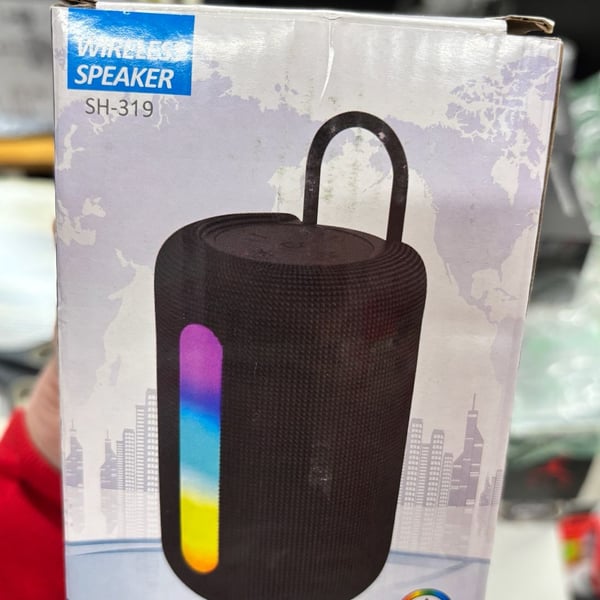 Unbranded Wireless Speaker SH-319 Blue LED RGB Portable Bluetooth