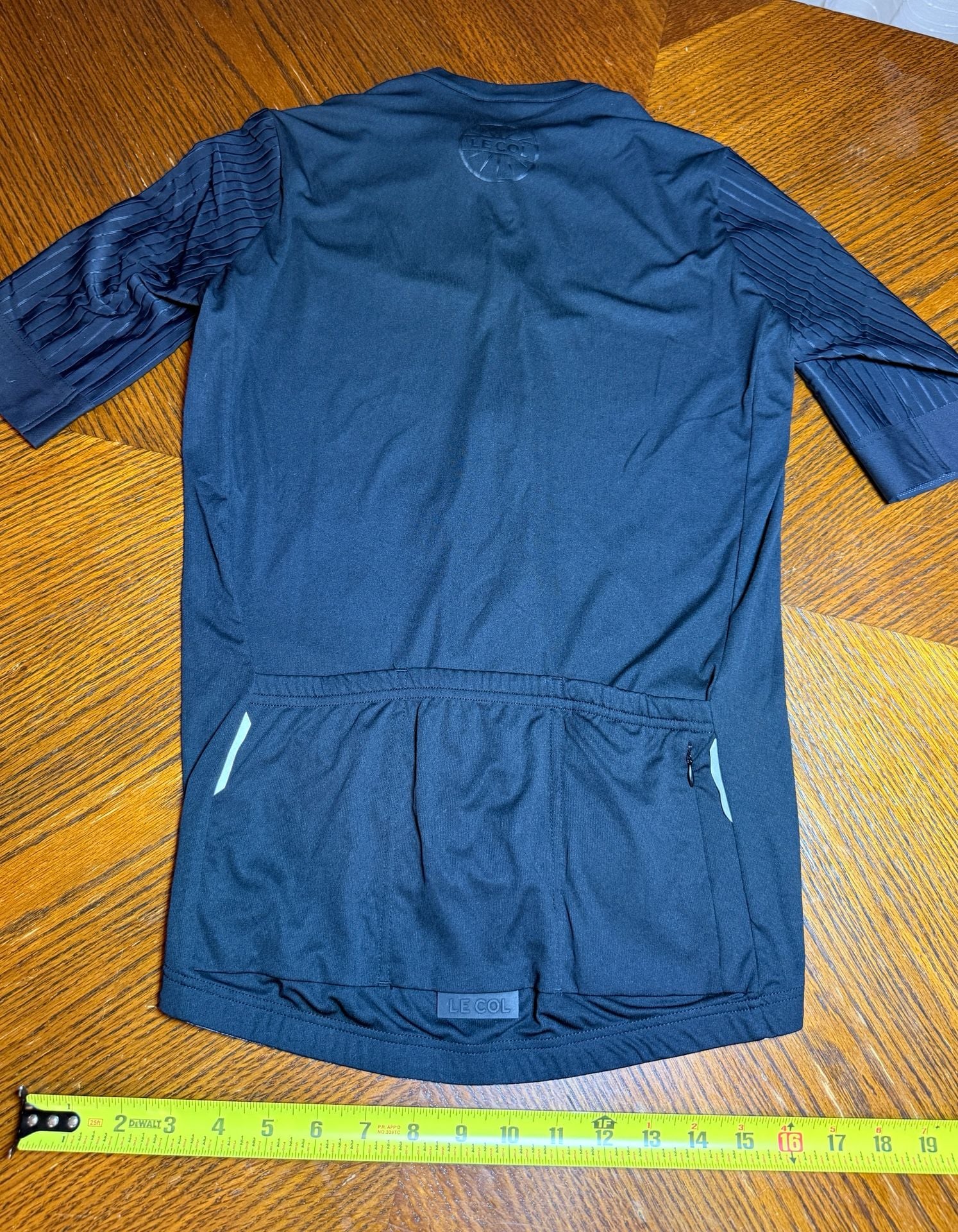 Le Col Pro Cycling Jersey Black Pinstripe Short Sleeve 8