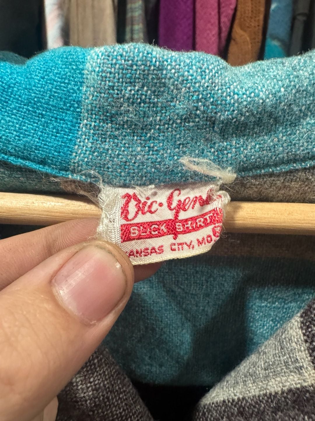 True Vintage 1950s Vic Gene Flannel Jacket Size Large 6
