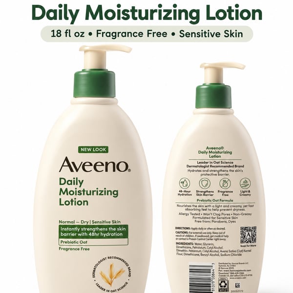 Aveeno Daily Moisturizing Body Lotion Fragrance-Free
