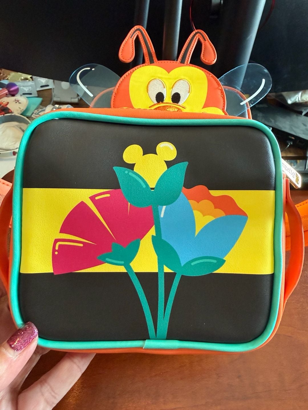 Loungefly Spike The Bee Epcot Flower And Garden Crossbody 4