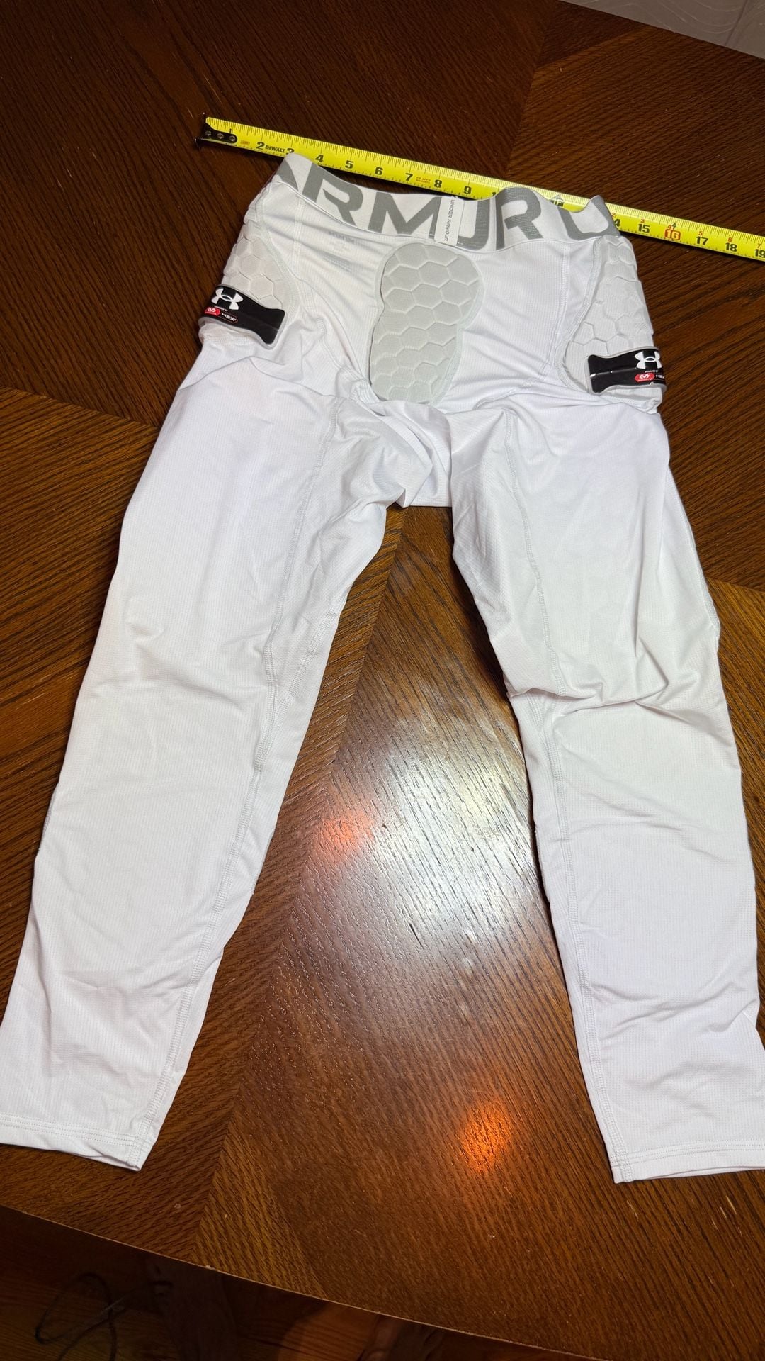 Under Armour GDA Pro 7-Pad 3/4 Tight Size M White Hex Padded 10