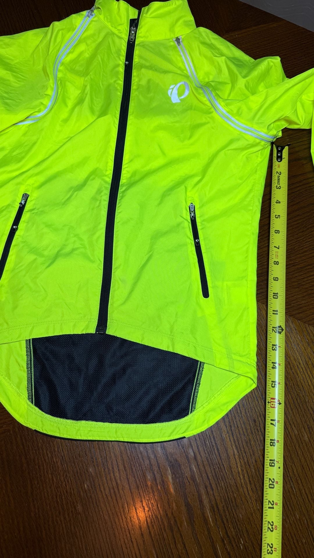 Convertible Pearl Izumi Elite Cycling Jacket S Neon Yellow Windbreaker/tank 4