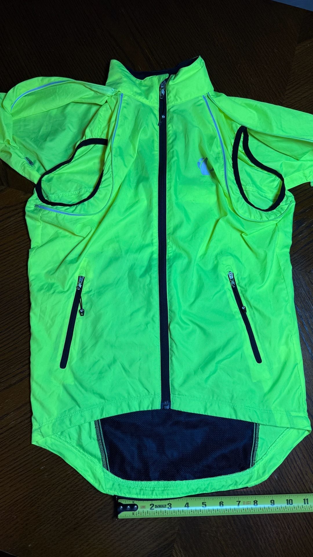 Convertible Pearl Izumi Elite Cycling Jacket S Neon Yellow Windbreaker/tank 8