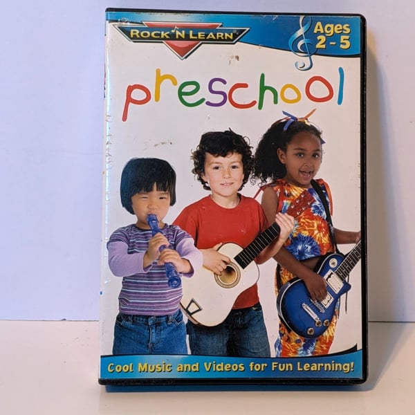 Rock 'n Learn Preschool DVD Ages 2-5 Cool Music and Videos for Fun Learning