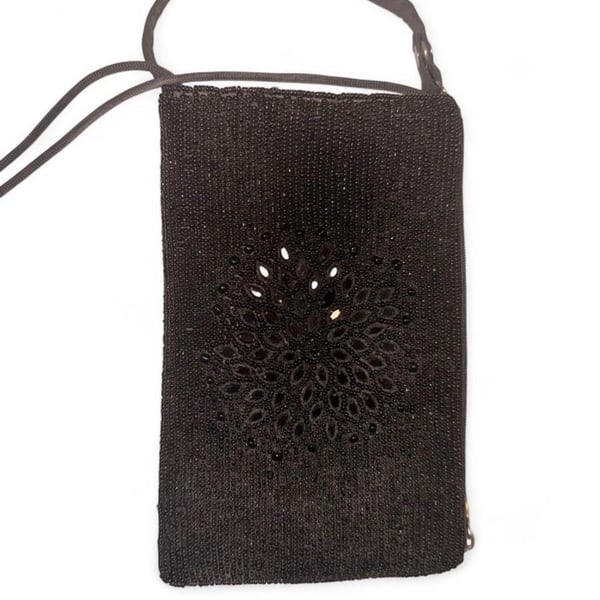 Black Beaded Bag