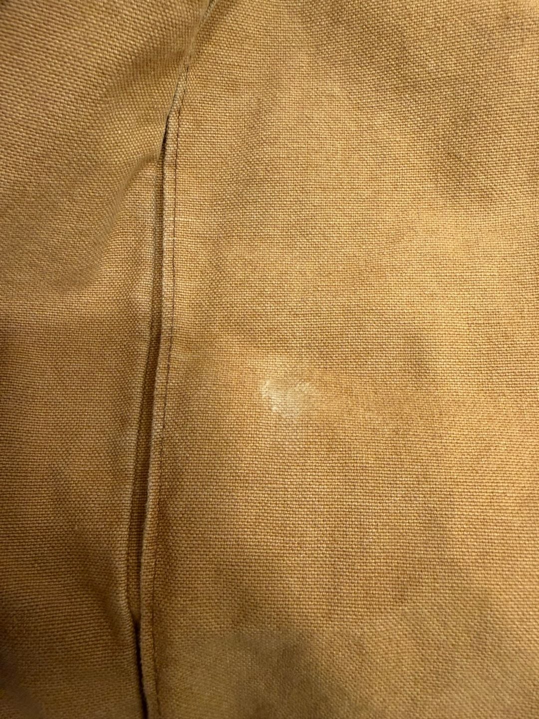 Vintage Woolrich Canvas Field Jacket Brown Leather Collar Blanket Lined -M 12