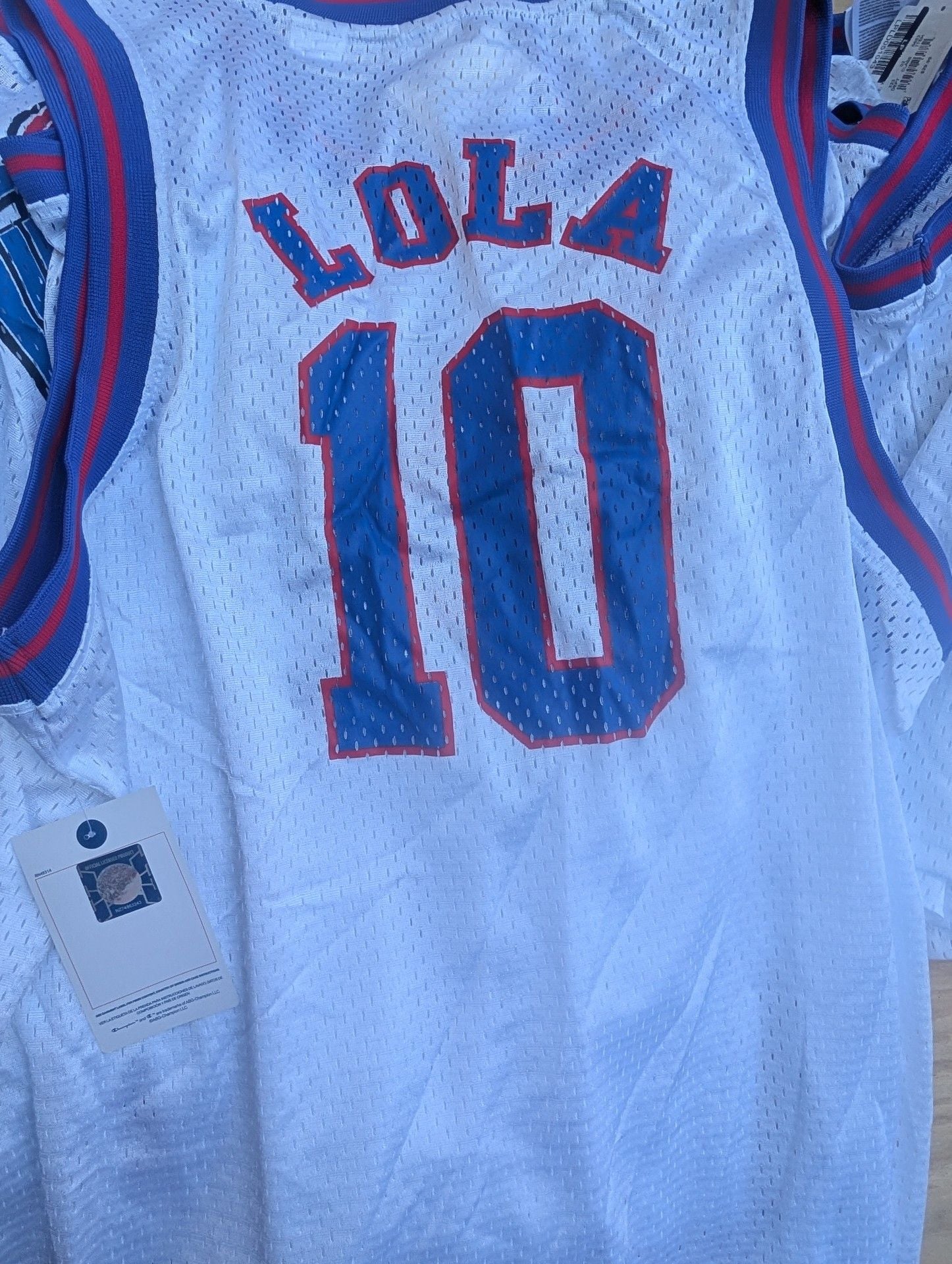 Champion Space Jam Tune Squad Lola Bunny 10 Basketball Jersey Size S White 2