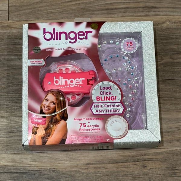 Blinger Diamond Starter Kit Glam Styling Tool With 75 Gems
