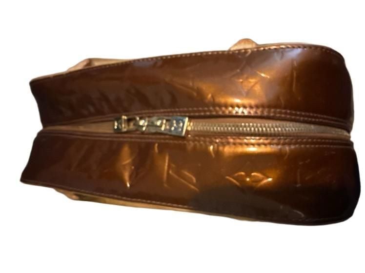 FLAWED- Louis Vuitton Tompkins Square Monogram Vernis Bronze Handbag 3