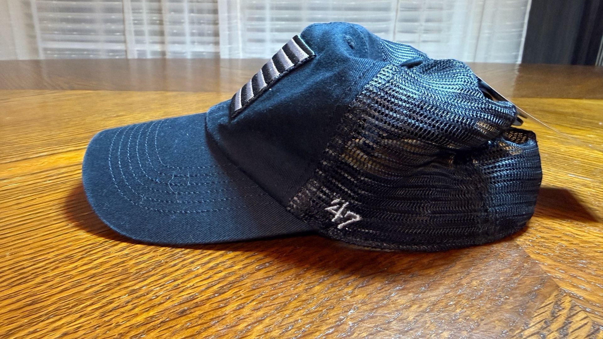 47 Brand Operation Hat Trick OHT Black Trawler Clean Up Trucker Hat 3