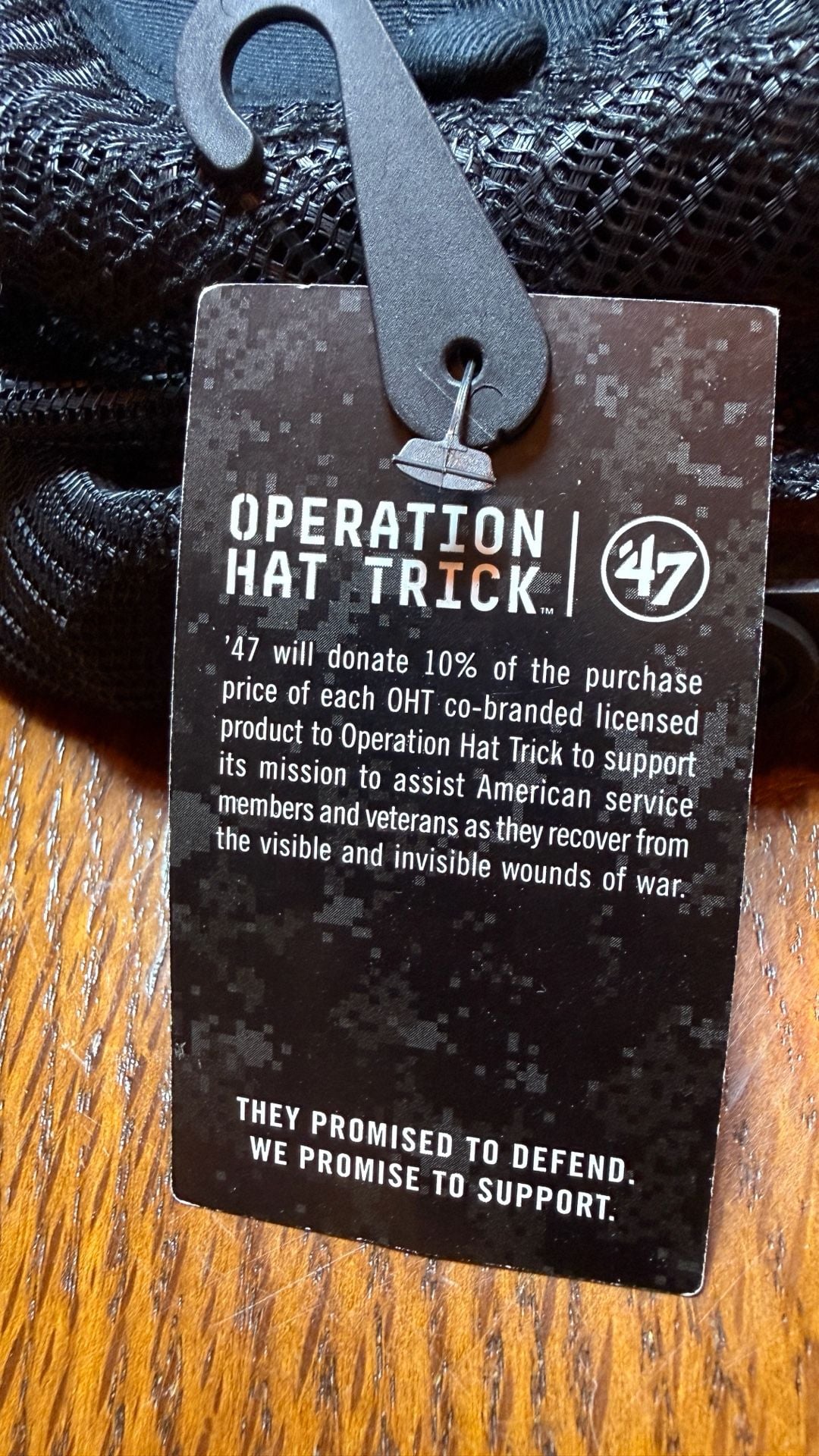 47 Brand Operation Hat Trick OHT Black Trawler Clean Up Trucker Hat 7
