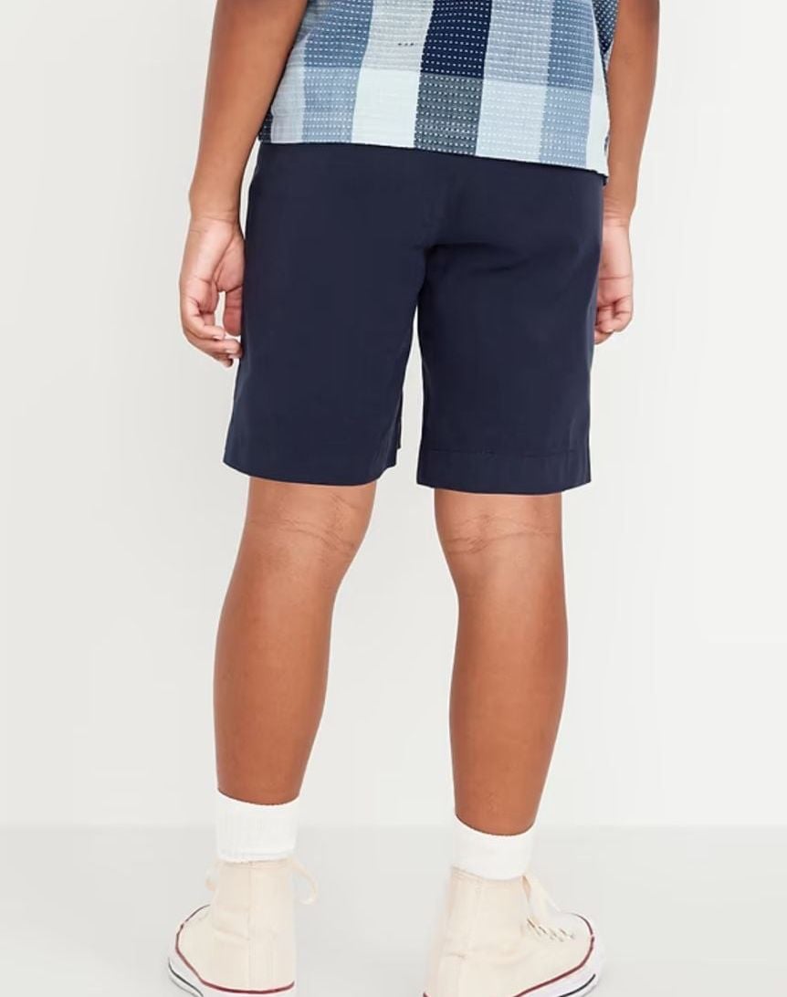 NEW Old Navy Knee Length Twill Shorts For Boys Navy Blue Size 14 3