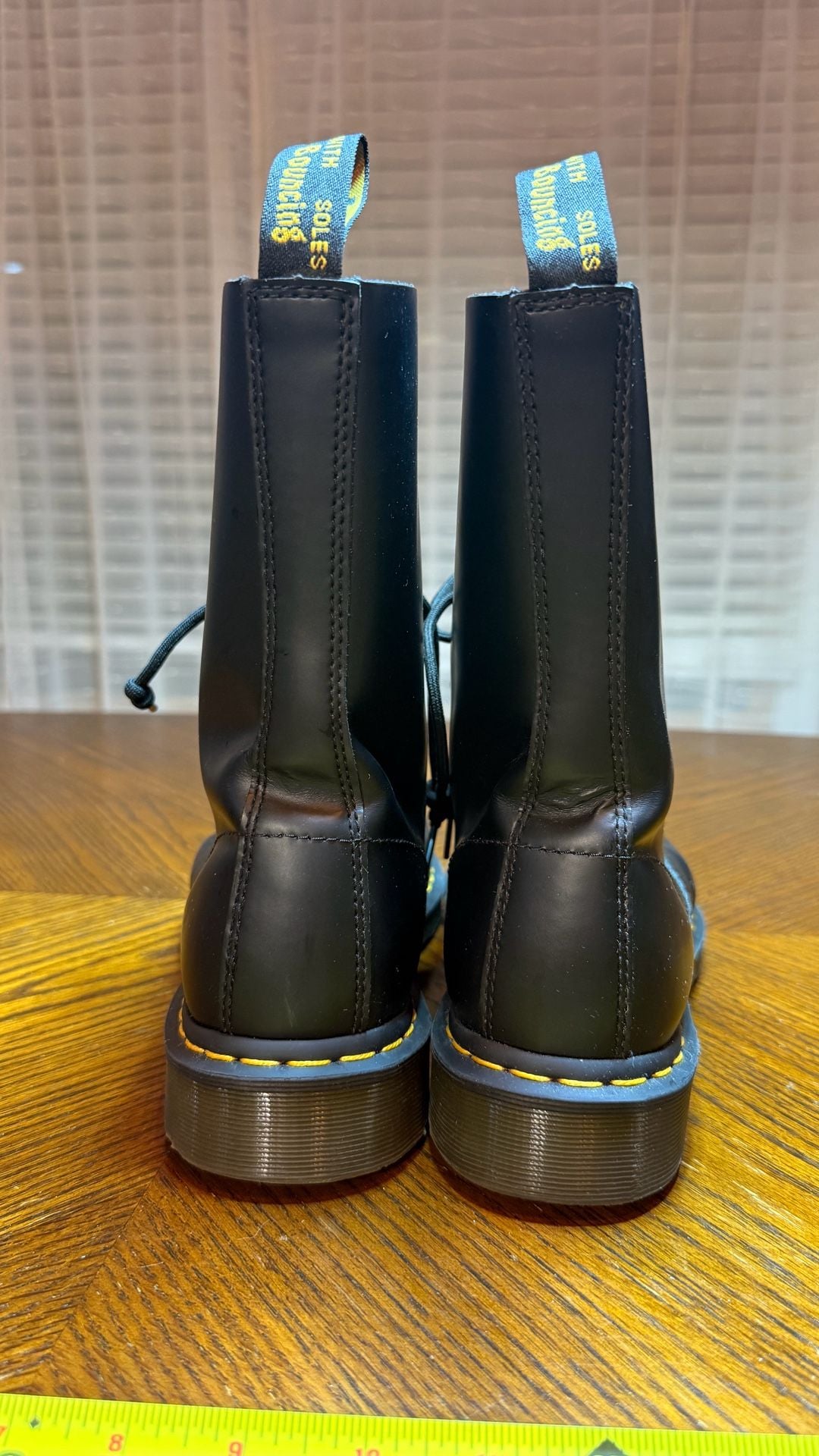 Dr. Martens 1490 Smooth Leather Mid Calf Boots Black Size 12 US M 10