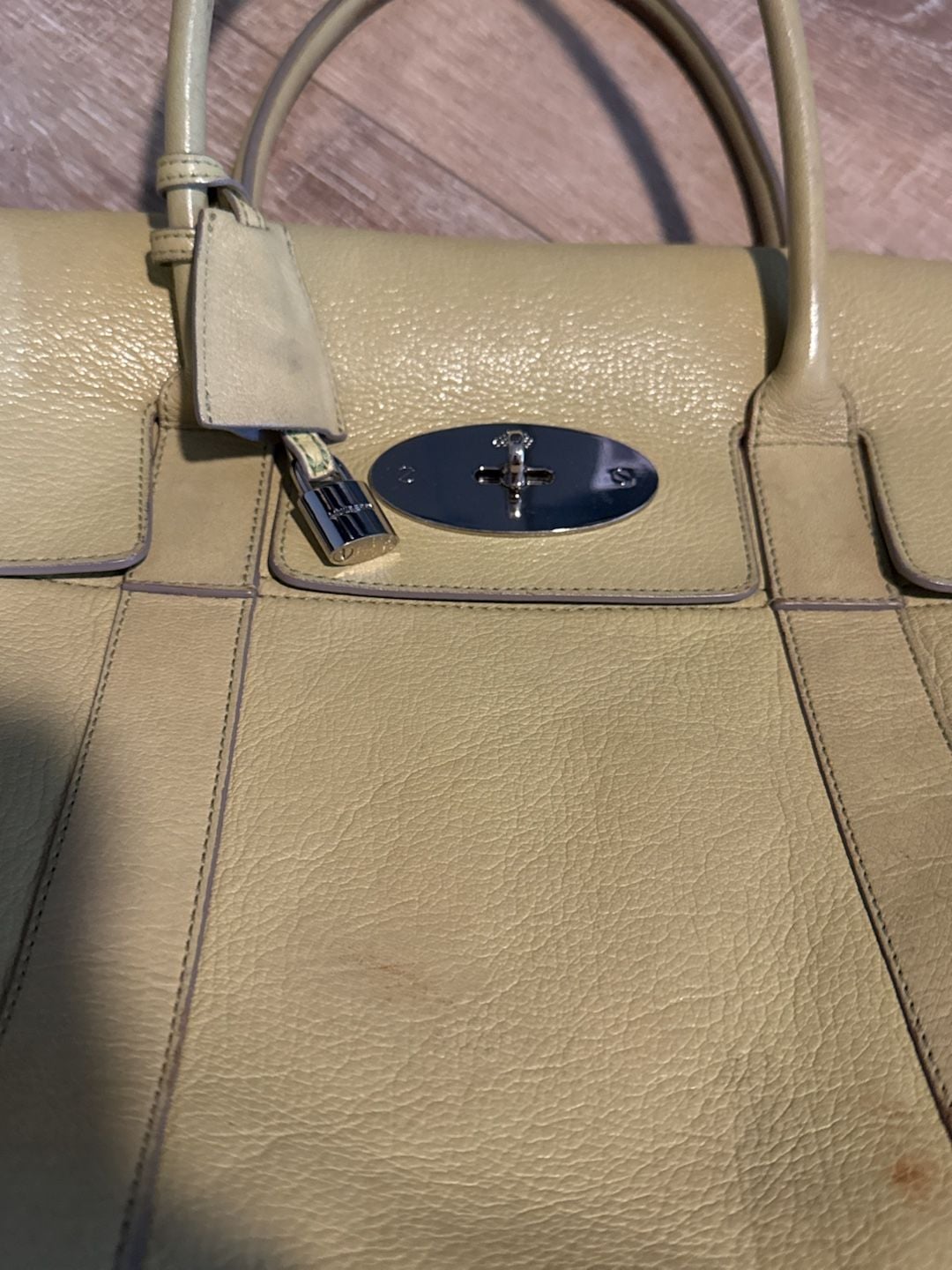 Mulberry Bayswater Heritage Handbag Pistachio Grain Leather 4