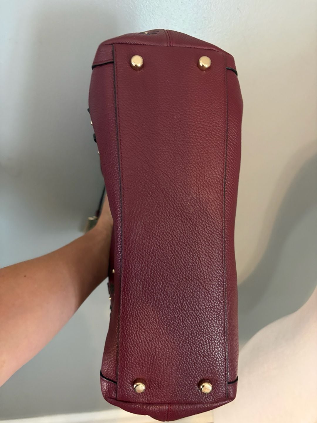 Coach Willow Floral Edie 31 Shoulder Bag Burgundy 6