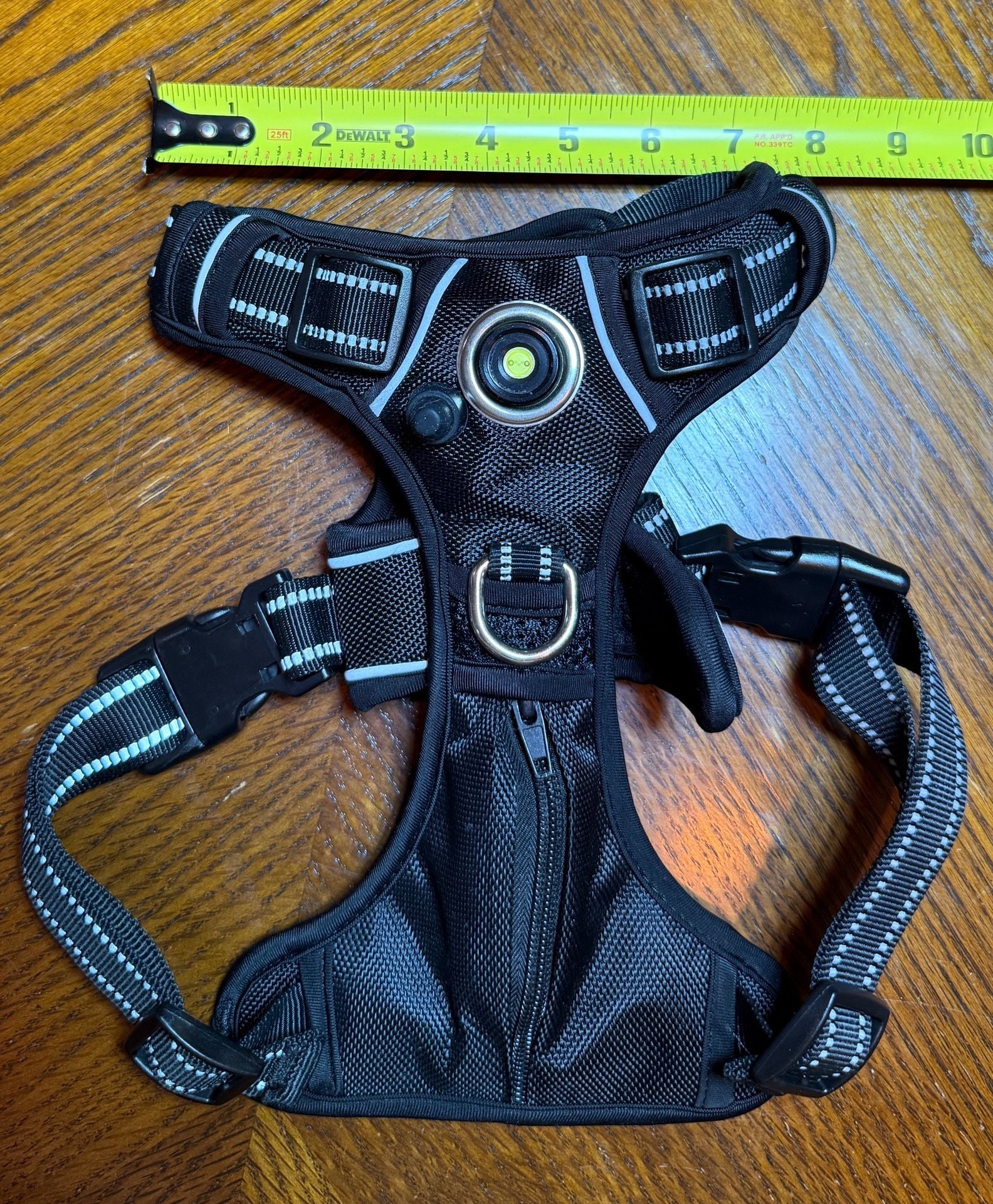 Headlight Harness LED Dog Harness Black Reflective 10