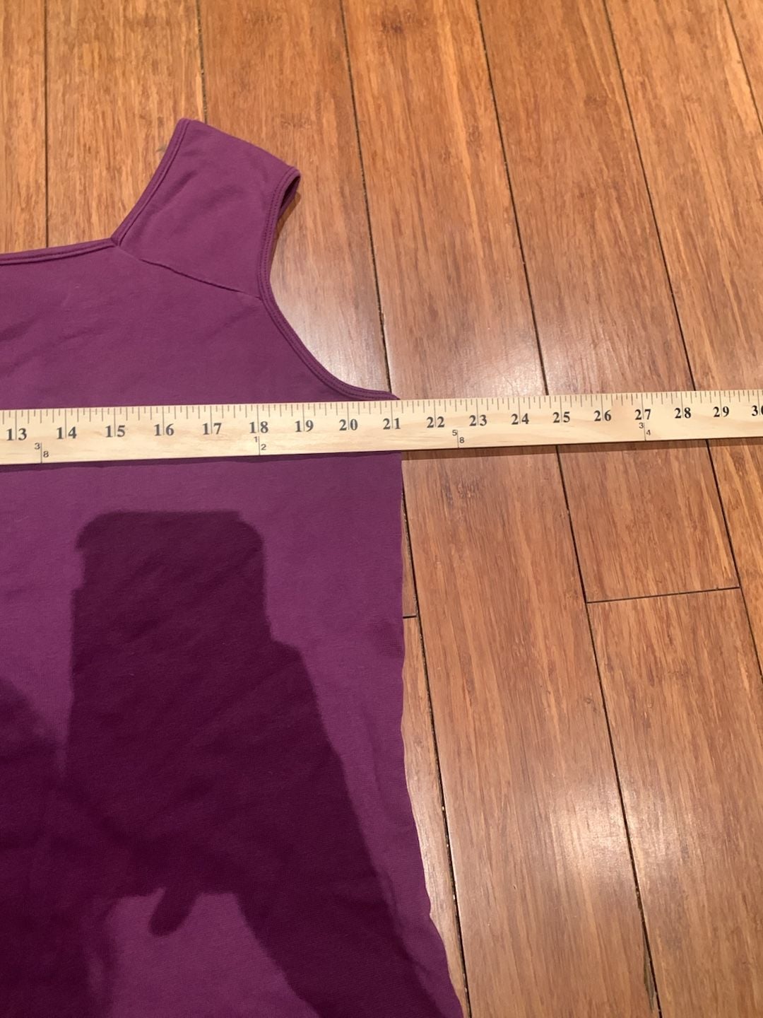 White Stag Tank Top Size XL Purple Square Neck Stretch Cotton 5