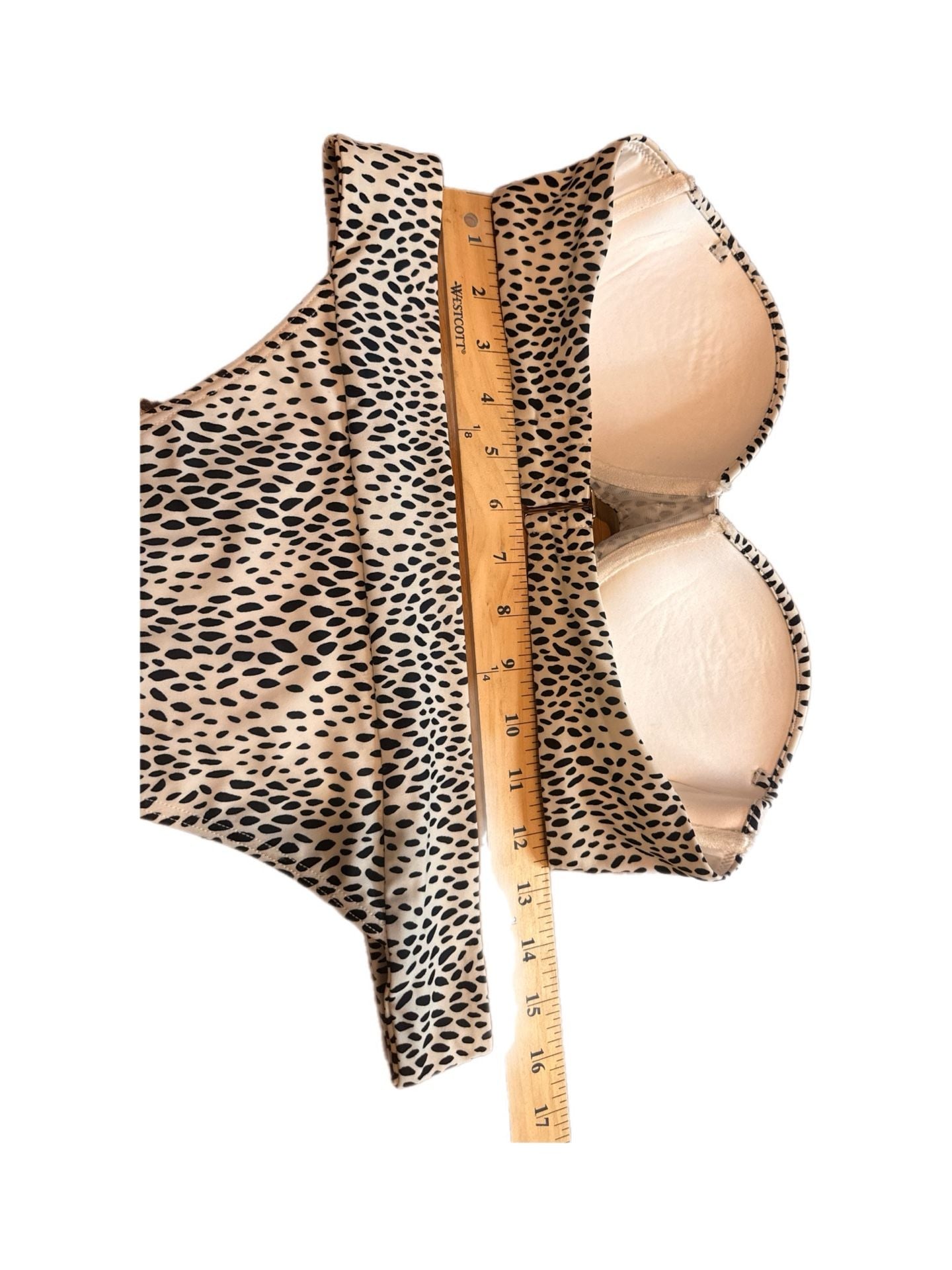Victoria's Secret Bikini Set Size M Dalmatian Animal Print Bandeau 12