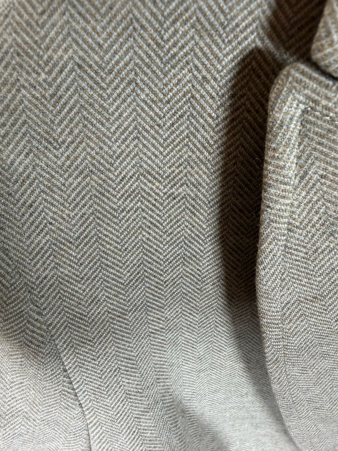 Tommy Hilfiger Blazer Size 16 Beige Herringbone 5