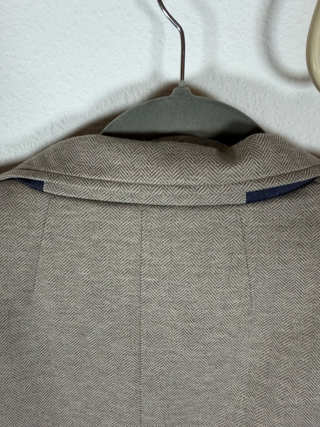 Tommy Hilfiger Blazer Size 16 Beige Herringbone 12