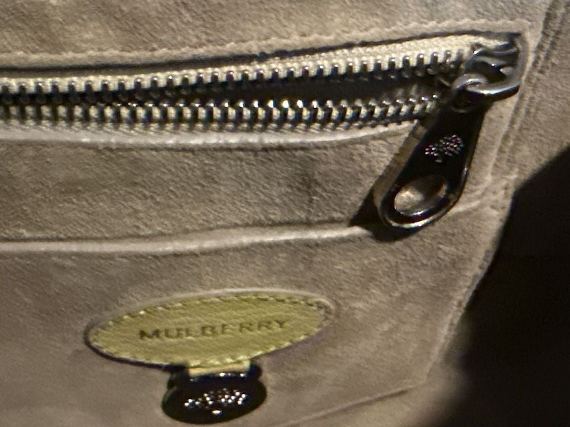 Mulberry Bayswater Heritage Handbag Pistachio Grain Leather 13