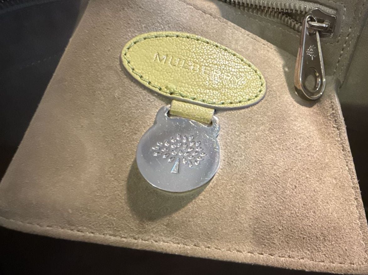 Mulberry Bayswater Heritage Handbag Pistachio Grain Leather 18
