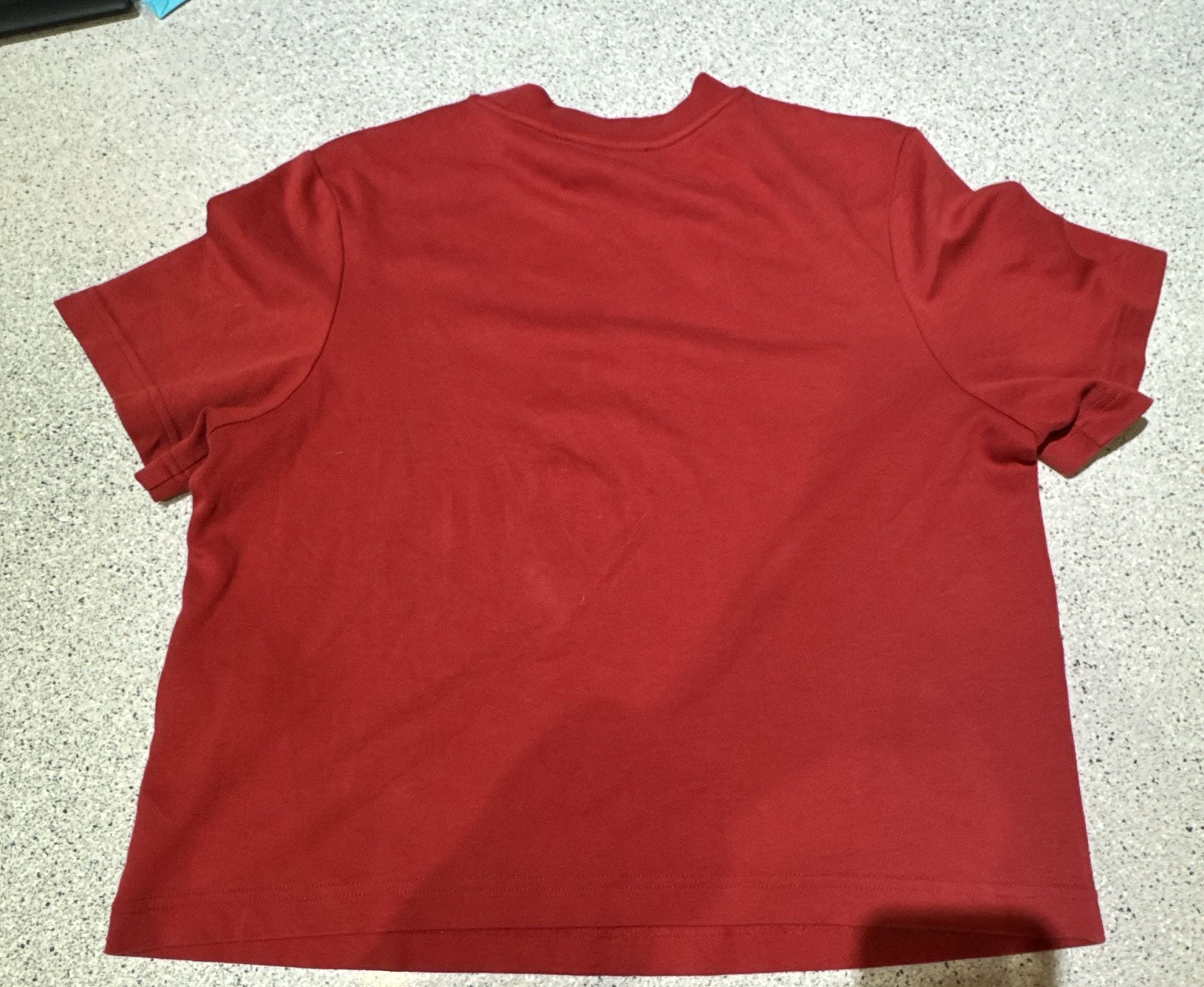 AllSaints T-Shirt Size X-Small Red Logo Embroidered Crewneck 5