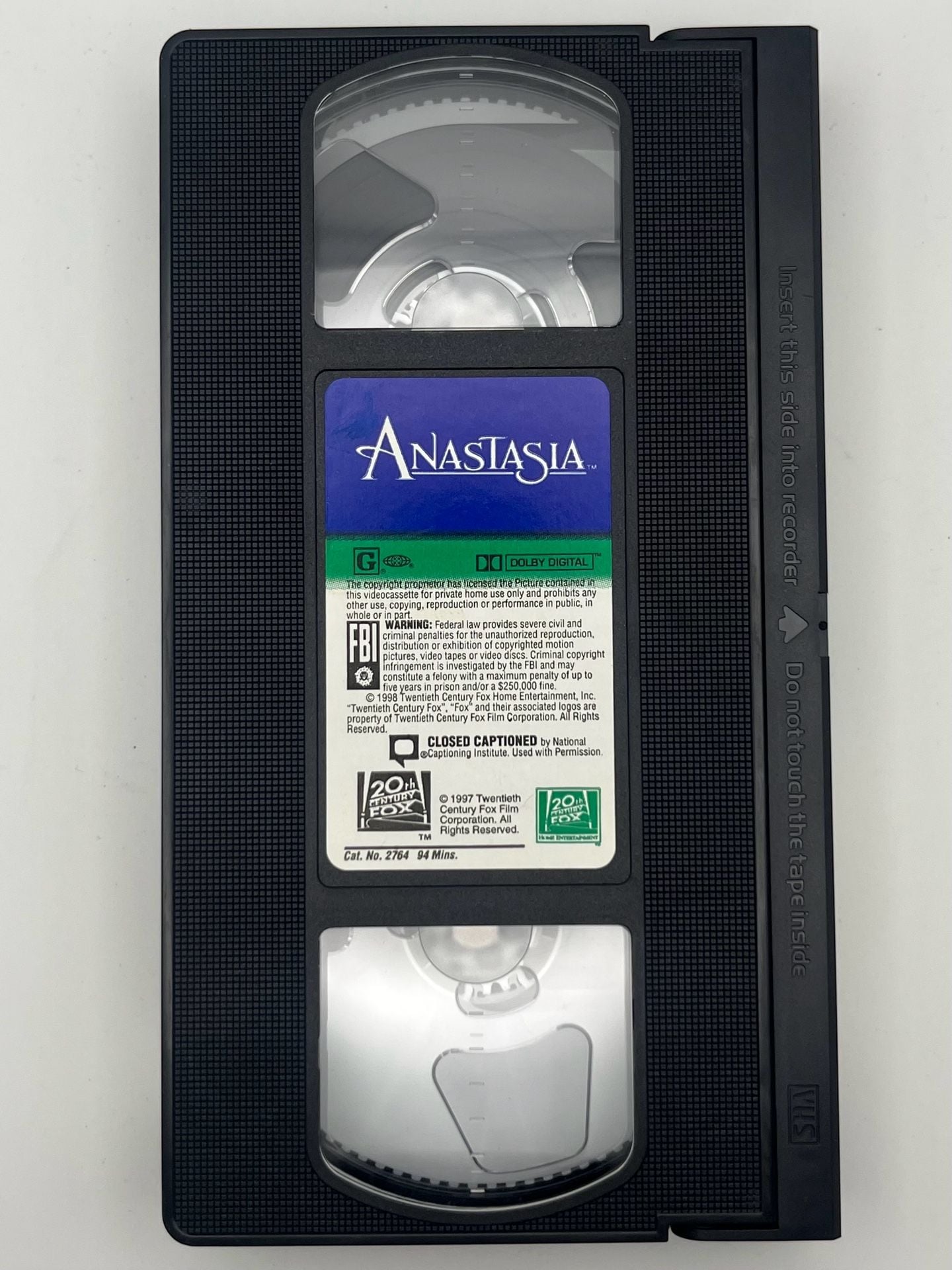 20th Century Fox Anastasia Vhs Tape 1998 3