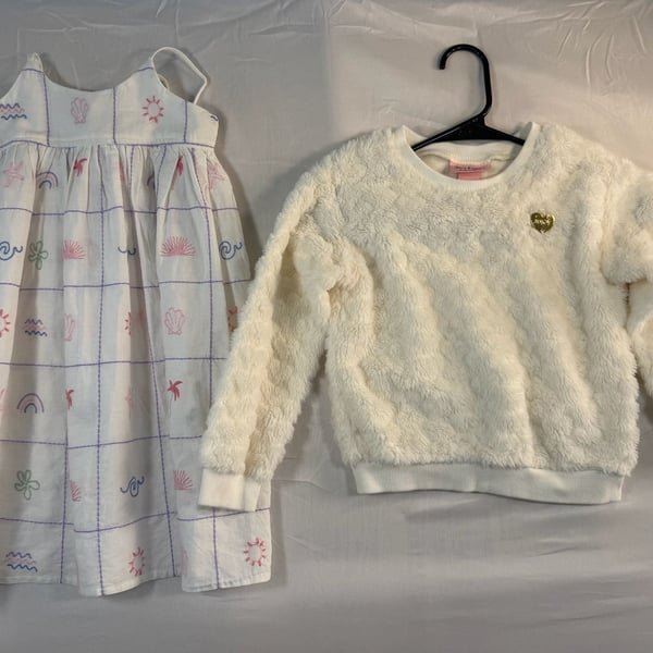 Juicy Couture Fuzzy Sweater & Cotton On for kids dress (bundle) 