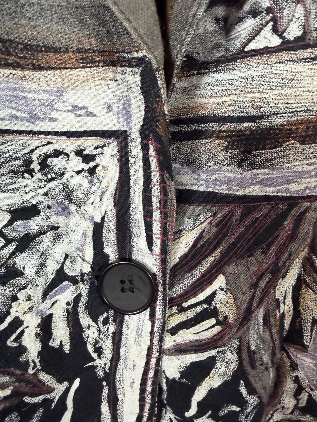 Kensington Square Vintage Abstract Art Floral Blazer Jacket 11