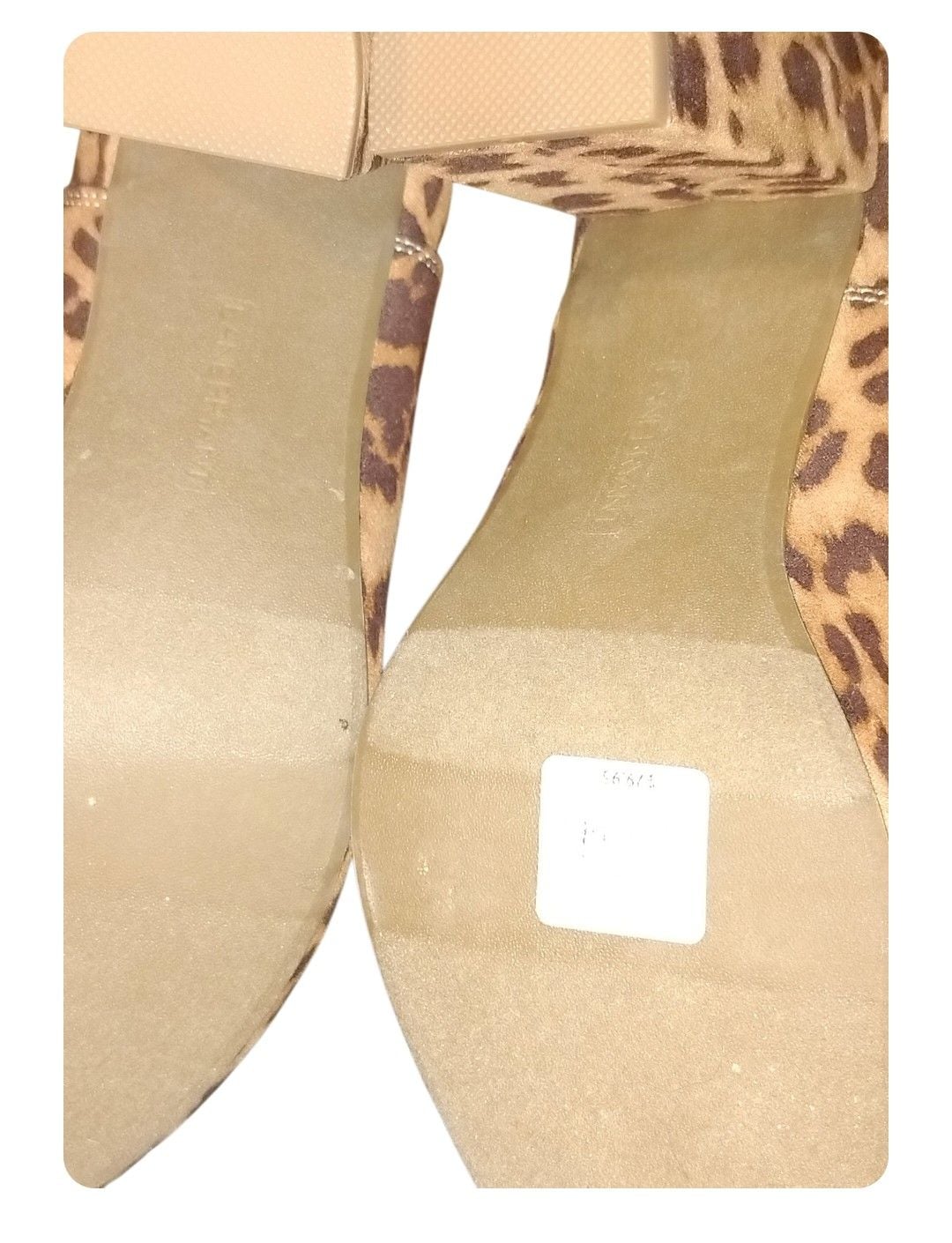 Leopard Print Cutout Ankle Booties Block Heel 5